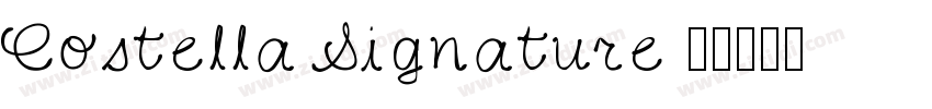 Costella Signature 语字体转换